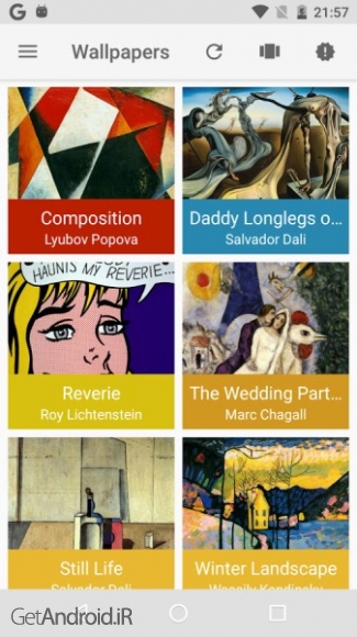 دانلود FineArtWall 2.2.1 قرار دادن آثار هنری برتر جهان به جای والپیپر گوشی اندروید