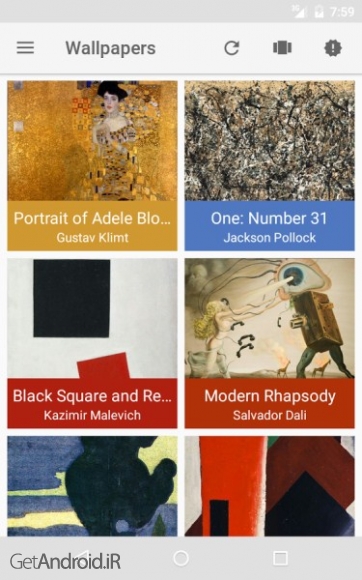 دانلود FineArtWall 2.2.1 قرار دادن آثار هنری برتر جهان به جای والپیپر گوشی اندروید