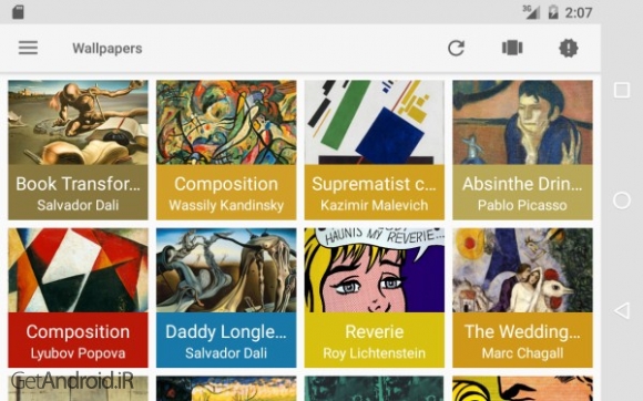 دانلود FineArtWall 2.2.1 قرار دادن آثار هنری برتر جهان به جای والپیپر گوشی اندروید