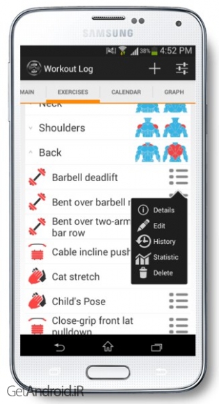دانلود Fitness trainer GymApp Pro 2.11.10 برنامه مربی تناسب اندام اندروید