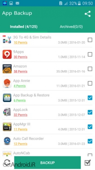 دانلود Super Backup PRO (All-In-One) 1.8 نرم افزار پشتیبان گیری از اطلاعات گوشی اندروید