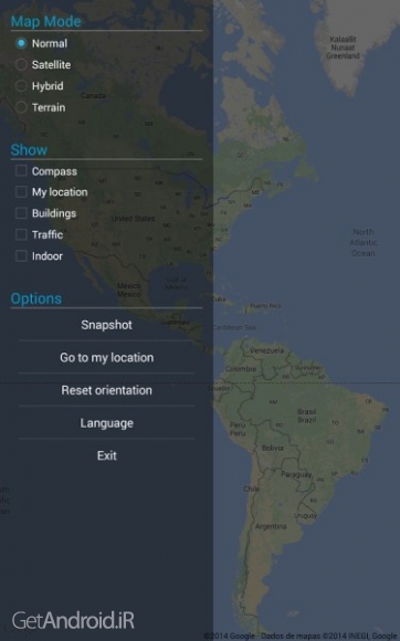 دانلود Full Screen Maps v2.36 برنامه نمایش تمام صفحه نقشه های گوگل اندروید