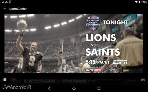 دانلود برنامه ESPN اندروید