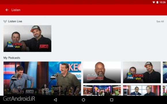دانلود برنامه ESPN اندروید