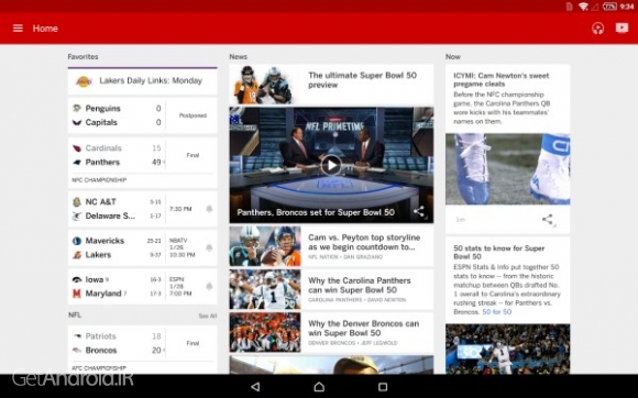 دانلود برنامه ESPN اندروید