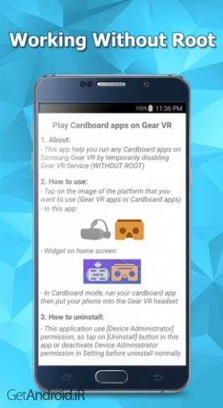 دانلود Play Cardboard apps on Gear VR v1.4.0 نرم افزار اجرای برنامه های مقوای گوگل در عینک واقعیت مجازی سامسونگ اندروید