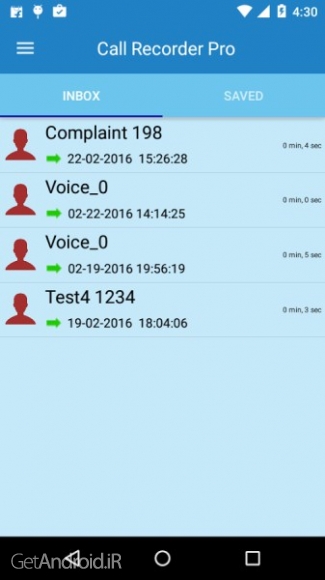 دانلود Call Recorder Pro 1.2 نرم افزار ضبط تماس اندروید