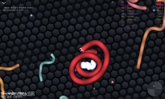 دانلود بازی slither io اندروید