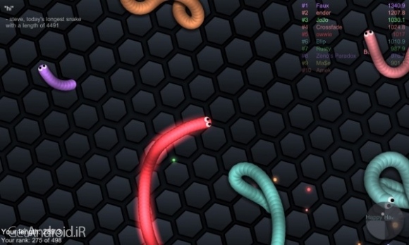 دانلود بازی slither io اندروید