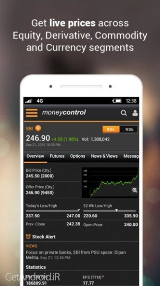 دانلود برنامه Moneycontrol Markets اندروید