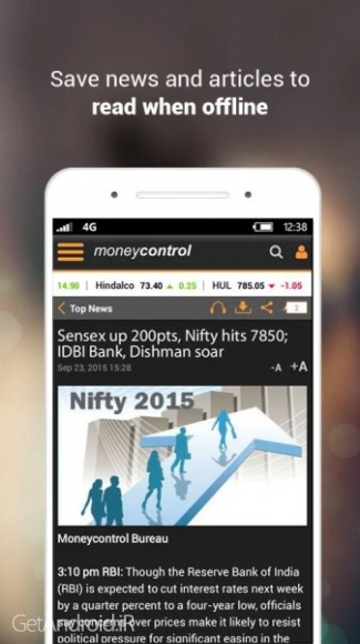 دانلود برنامه Moneycontrol Markets اندروید