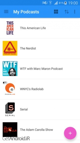 دانلود WeCast - Podcasts PRO 1.293 نرم افزار پخش پادکست برای اندروید