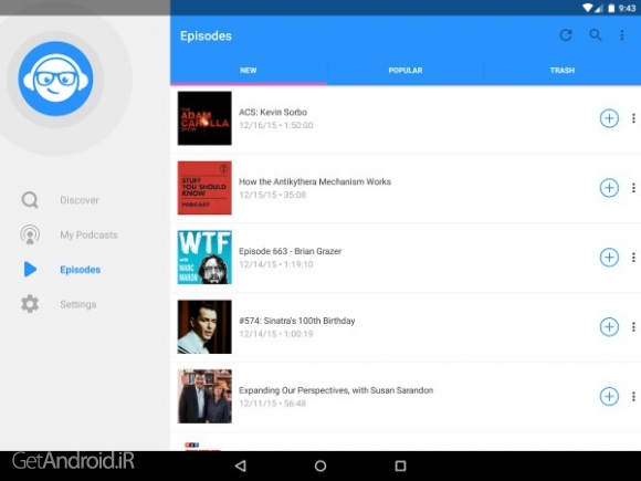 دانلود WeCast - Podcasts PRO 1.293 نرم افزار پخش پادکست برای اندروید
