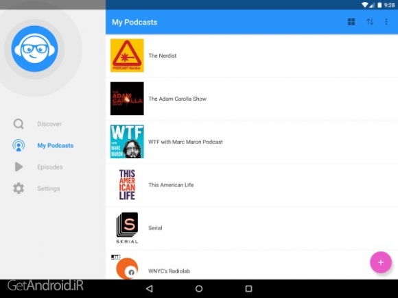 دانلود WeCast - Podcasts PRO 1.293 نرم افزار پخش پادکست برای اندروید