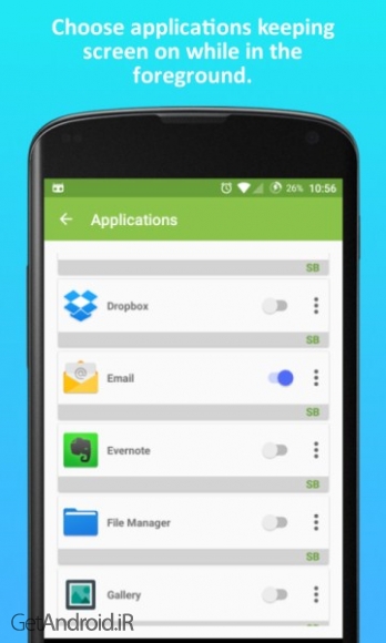 دانلود Screen Mngr (Keep screen on) 1.10.1 نرم افزار روشن نگه داشتن صفحه نمایش اندروید
