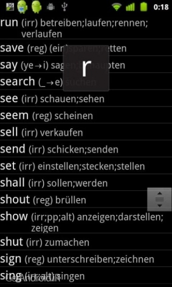 دانلود English Verb Trainer Pro v14139 نرم افزار صرف افعال انگلیسی با ترجمه اندروید