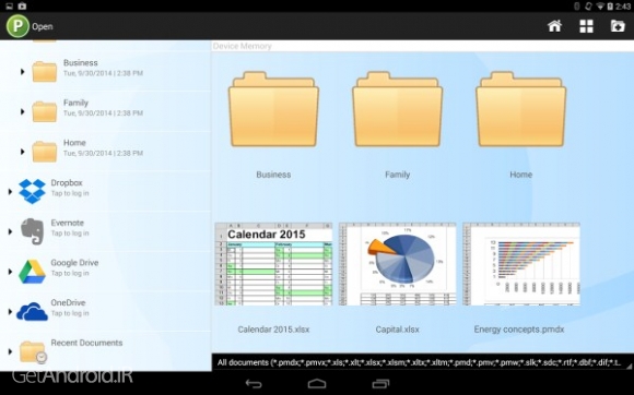 دانلود Office HD: PlanMaker FULL v2016.767.0623 برنامه آفیس برای تبلت اندروید