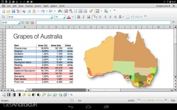 دانلود Office HD: PlanMaker FULL v2016.767.0623 برنامه آفیس برای تبلت اندروید
