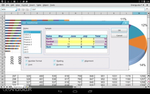 دانلود Office HD: PlanMaker FULL v2016.767.0623 برنامه آفیس برای تبلت اندروید