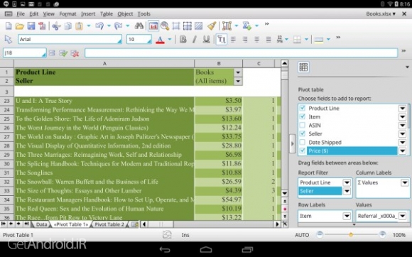 دانلود Office HD: PlanMaker FULL v2016.767.0623 برنامه آفیس برای تبلت اندروید