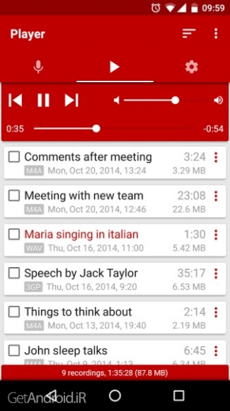 دانلود برنامه Voice Recorder Pro اندروید