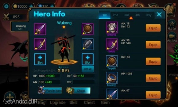 دانلود Hero Legend 3.4.1 بازی اکشن فوق العاده قهرمانان افسانه ای اندروید