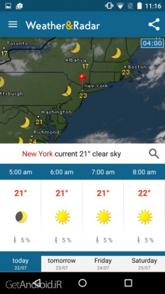 دانلود برنامه Weather Radar Pro اندروید 2