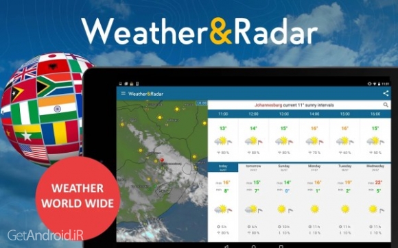 دانلود برنامه Weather Radar Pro اندروید 5