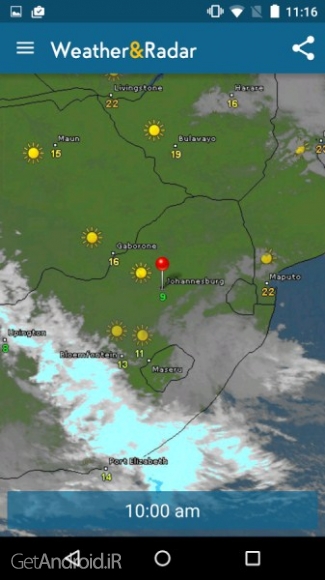 دقیق ترین برنامه هواشناسی موبایل