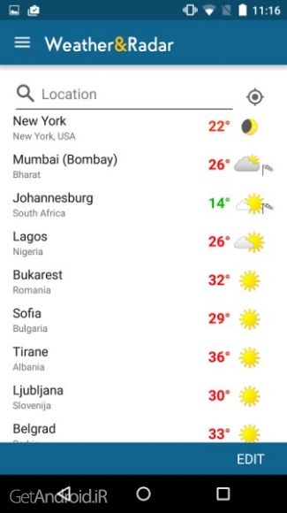 دانلود برنامه Weather Radar Pro اندروید