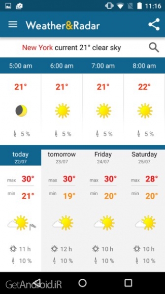 دانلود برنامه Weather Radar Pro اندروید 3