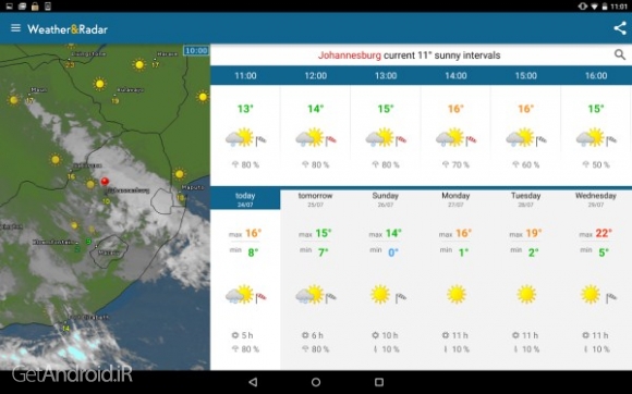 دانلود برنامه Weather Radar Pro اندروید 6