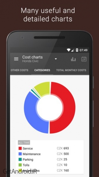 دانلود برنامه Fuelio Gas log اندروید