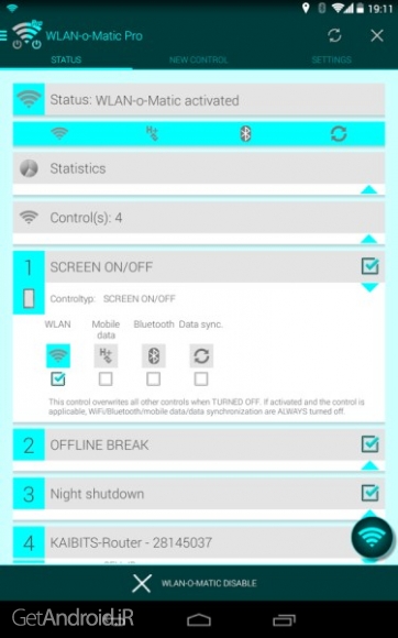 دانلود WiFi-o-Matic Pro v1.70.01 نرم افزار افزایش طول عمر باتری گوشی اندروید