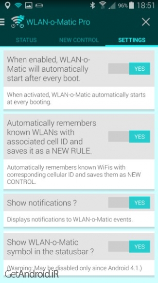 دانلود WiFi-o-Matic Pro v1.70.01 نرم افزار افزایش طول عمر باتری گوشی اندروید