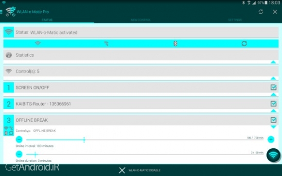 دانلود WiFi-o-Matic Pro v1.70.01 نرم افزار افزایش طول عمر باتری گوشی اندروید