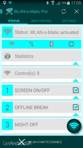 دانلود WiFi-o-Matic Pro v1.70.01 نرم افزار افزایش طول عمر باتری گوشی اندروید