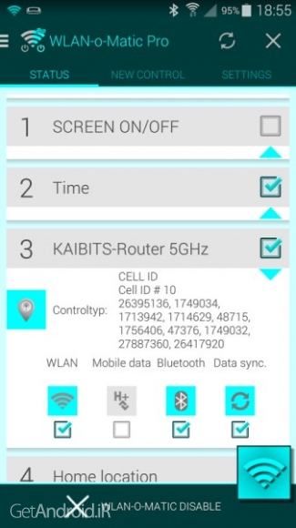 دانلود WiFi-o-Matic Pro v1.70.01 نرم افزار افزایش طول عمر باتری گوشی اندروید