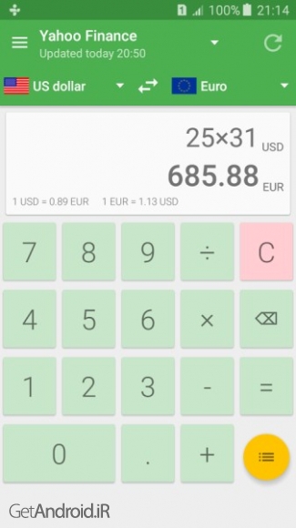 دانلود Currency Converter Pro 1.3 نرم افزار تبدیل واحد پول آنلاین اندروید