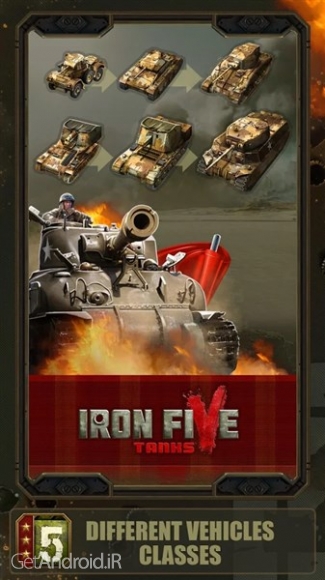 دانلود Iron 5:Tanks 1.1.6 بازی آنلاین تانکهای آهنین 5 اندروید