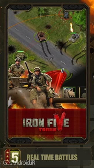 دانلود Iron 5:Tanks 1.1.6 بازی آنلاین تانکهای آهنین 5 اندروید