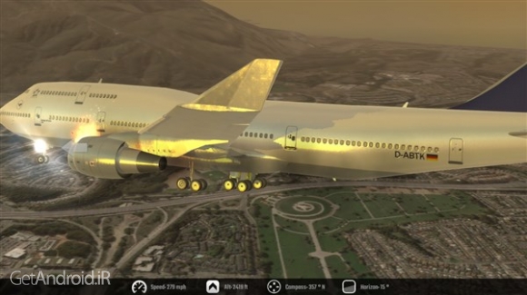 دانلود Flight Simulator 2K16 v1.1 بازی شبیه سازی پرواز هواپیما 2K16 اندروید