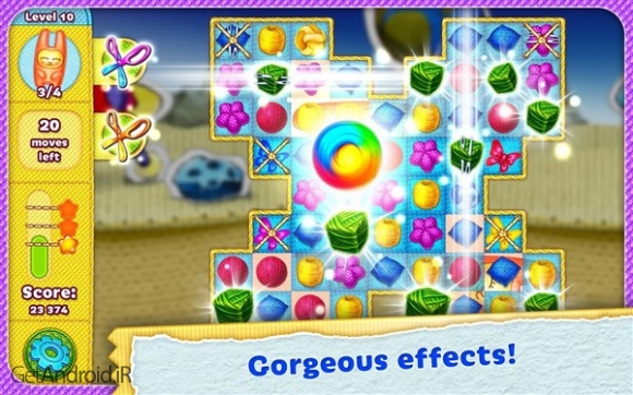 دانلود Rolling Yarn 0.1.125 بازی پازلی نخ نورد اندروید