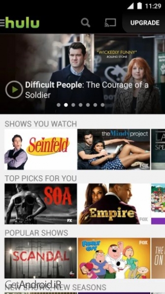 دانلود برنامه Hulu Watch TV اندروید