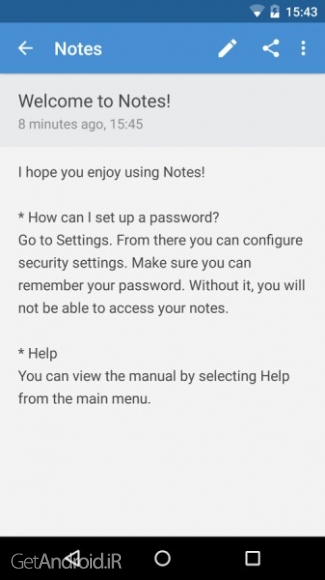 دانلود برنامه Notes اندروید