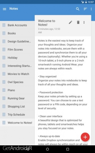دانلود برنامه Notes اندروید