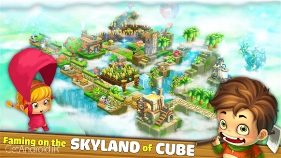 دانلود Cube Skyland: Farm Craft 1.1.255a بازی سرزمین مکعبی آسمان اندروید