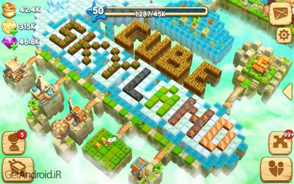 دانلود Cube Skyland: Farm Craft 1.1.255a بازی سرزمین مکعبی آسمان اندروید