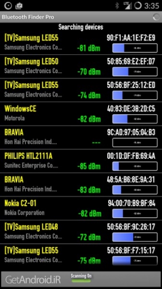 دانلود Bluetooth Finder Pro 1.1 برنامه پيدا كردن بلوتوث اندروید