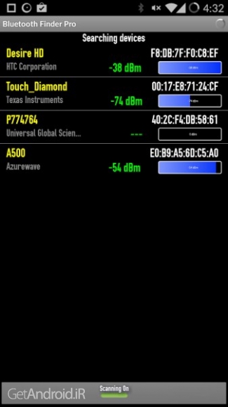 دانلود Bluetooth Finder Pro 1.1 برنامه پيدا كردن بلوتوث اندروید